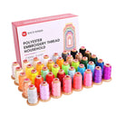 800m*40 colors Richword 108D/2 40wt Polyester Embroidery Thread / Sewing Thread for household single needle embroidery machine