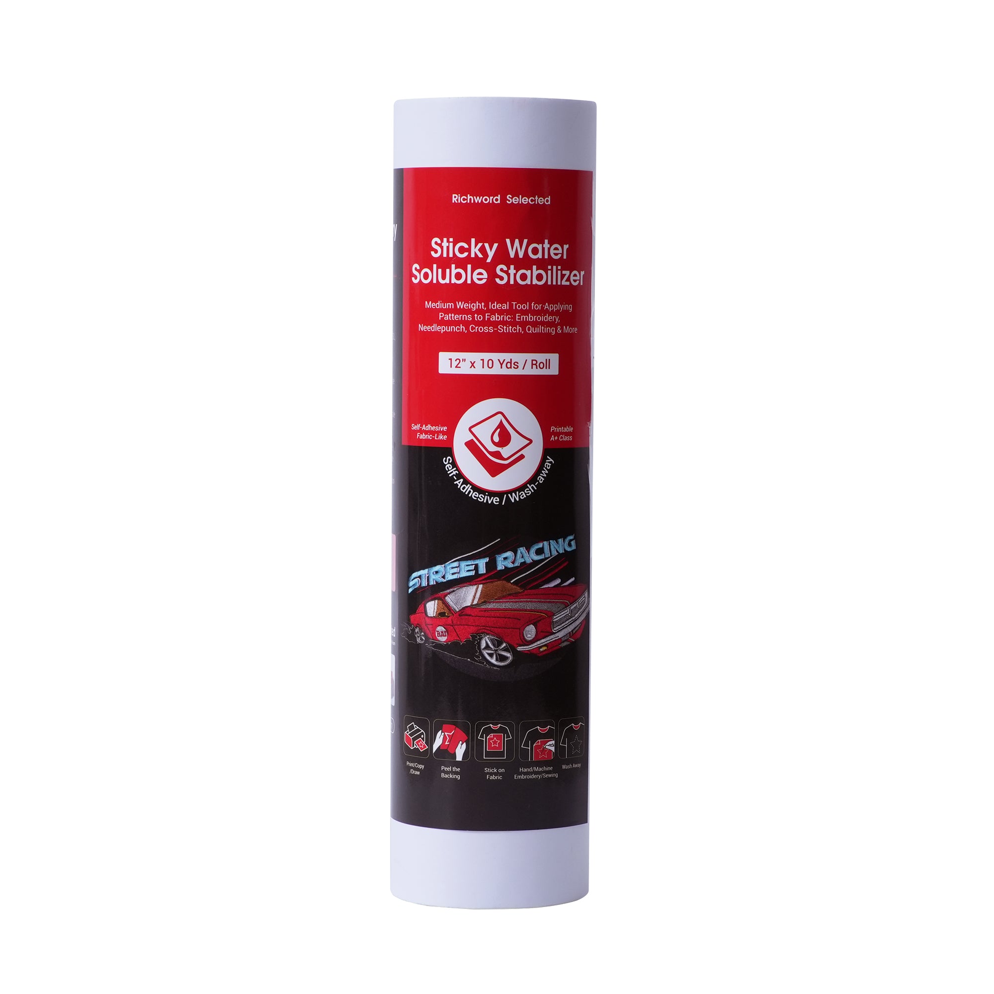 Richword Selected Water Soluble Stabilizer for Embroidery,Printable Wa