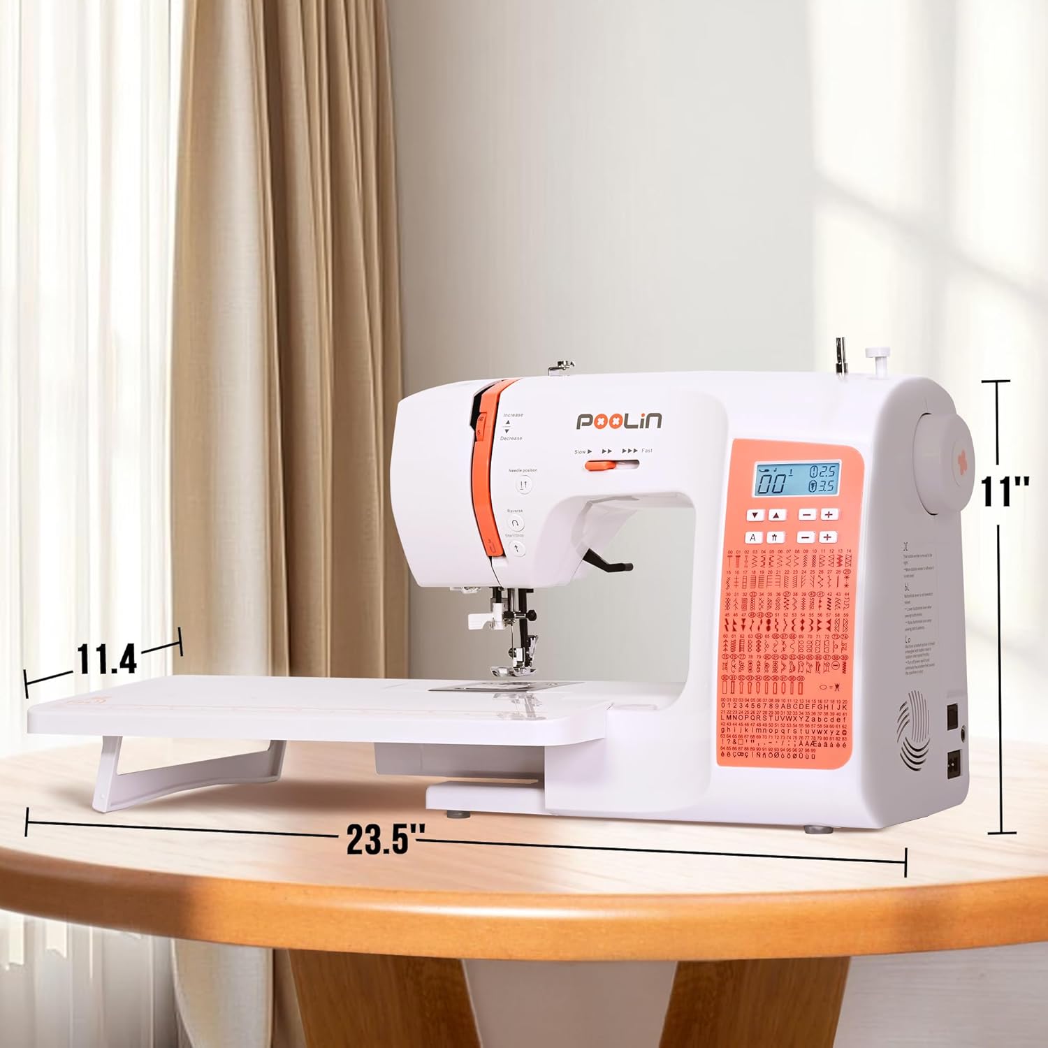Poolin EOC02 Computerized Sewing Machine for Beginners Friendly