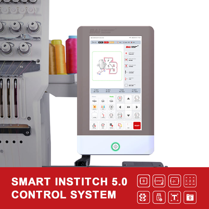 BAI Mirror M22 embroidery machine smart upgraded control system