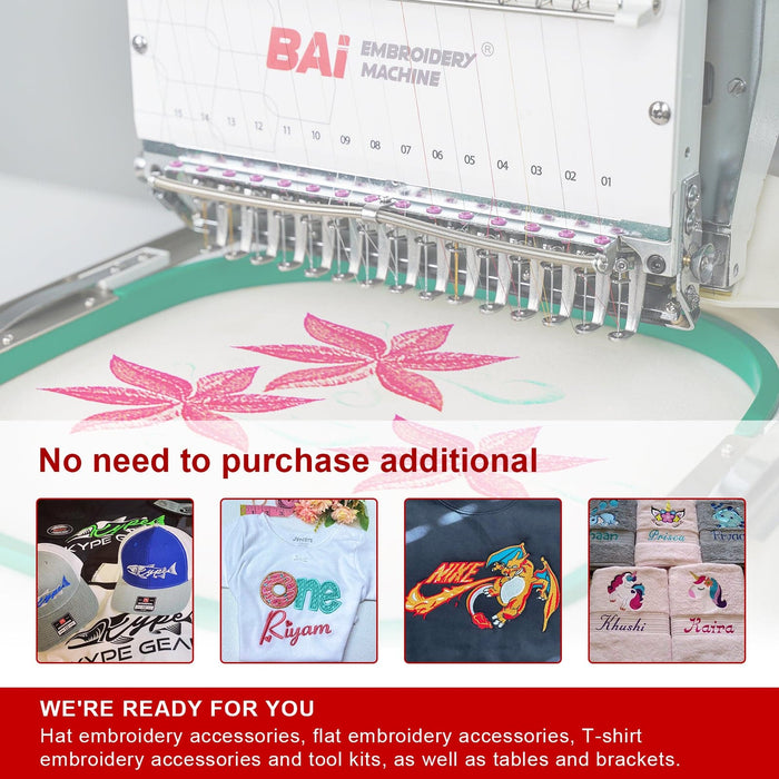 BAI Mirror 1501 single head commercial embroidery machinemulti needle