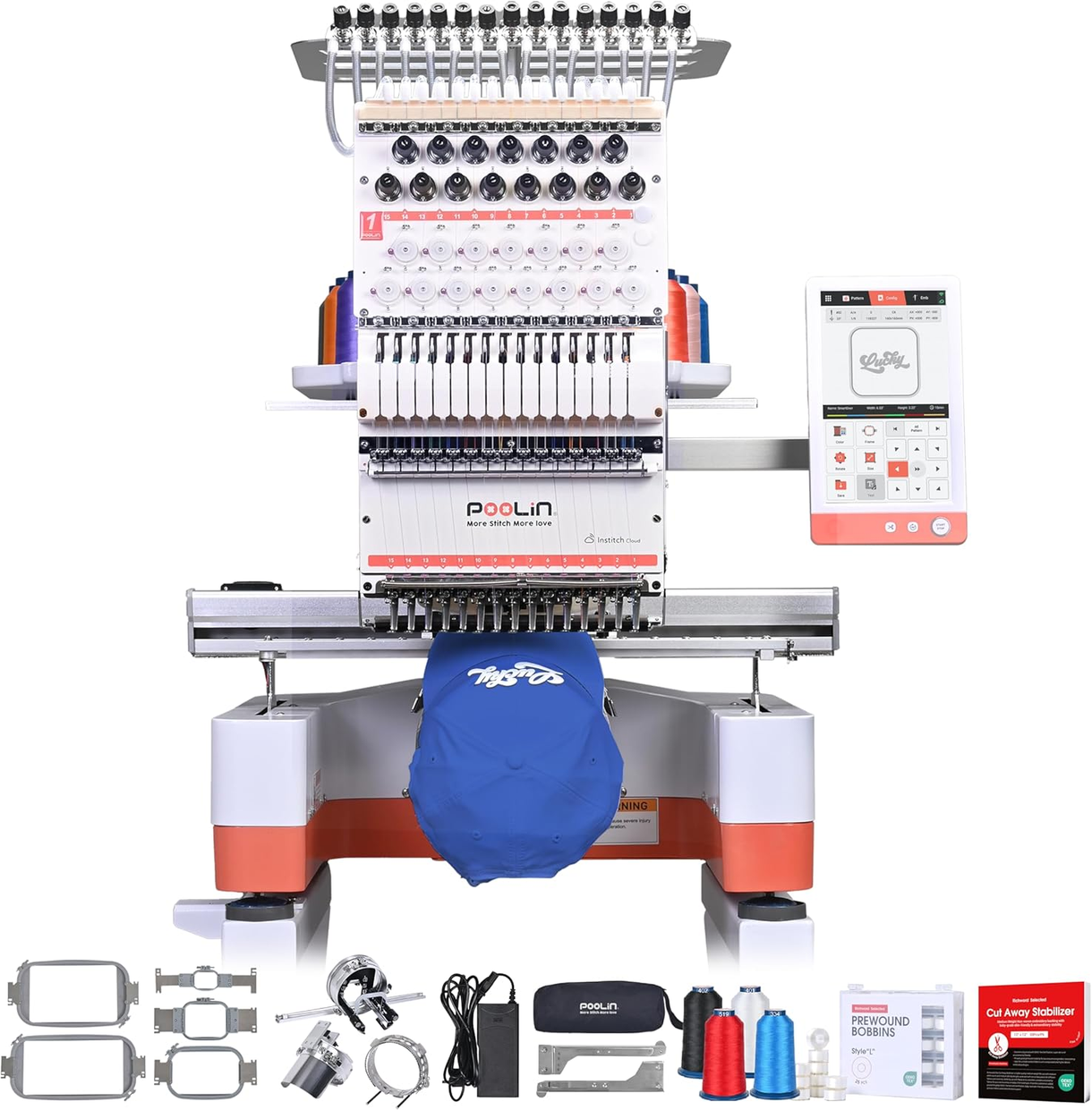 【Summer Saving】Poolin EOM Commercial Embroidery Machine For Business ...