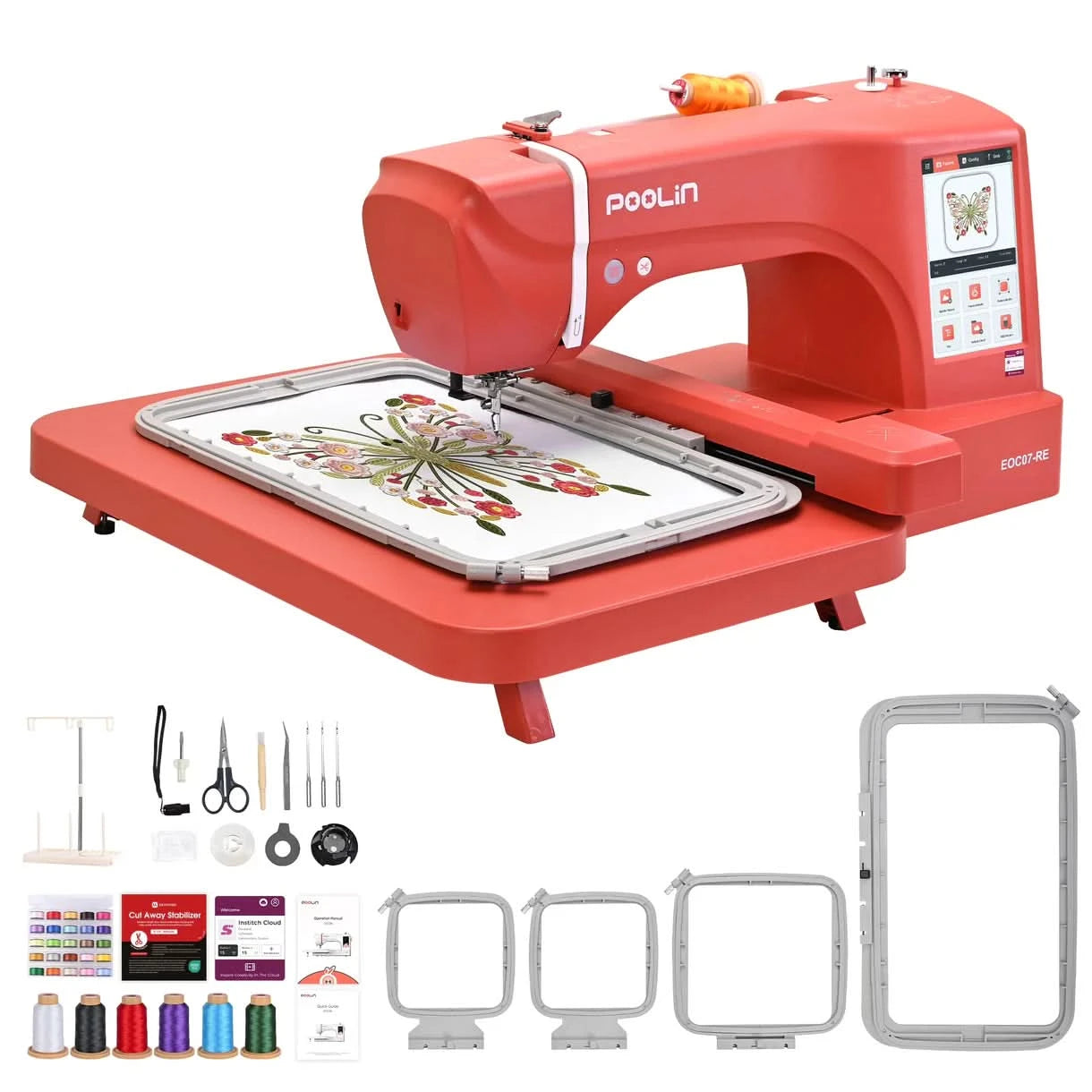 POOLIN EOC-07-RE EMBROIDERY MACHINE – Richword