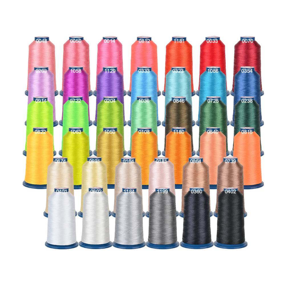 4000m*40colors Richword 108D/2 40wt Polyester Embroidery Thread / Sewi