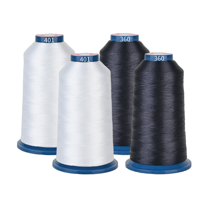 Richword 2024 Selected Polyester Thread 4000m 108D/2 40wt Basic Colors Mixed four-pack1