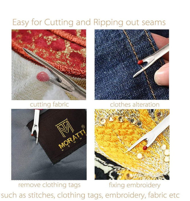 Cross-Stitch Seam Ripper Sewing Thread Pick-Up Stitcher Plastic Handle Portable