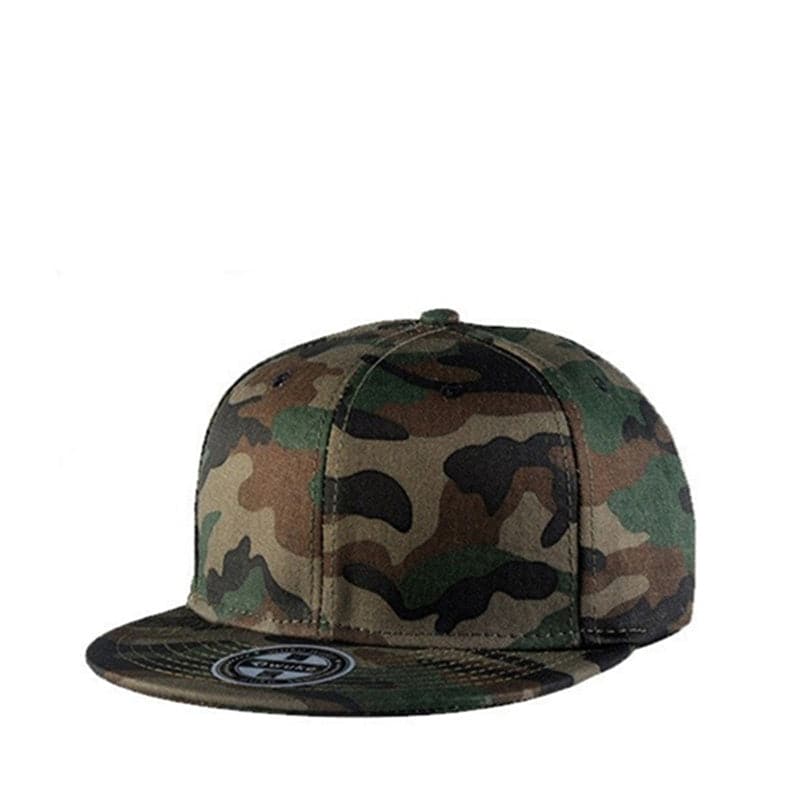 Flat Bill Camouflage Baseball Cap