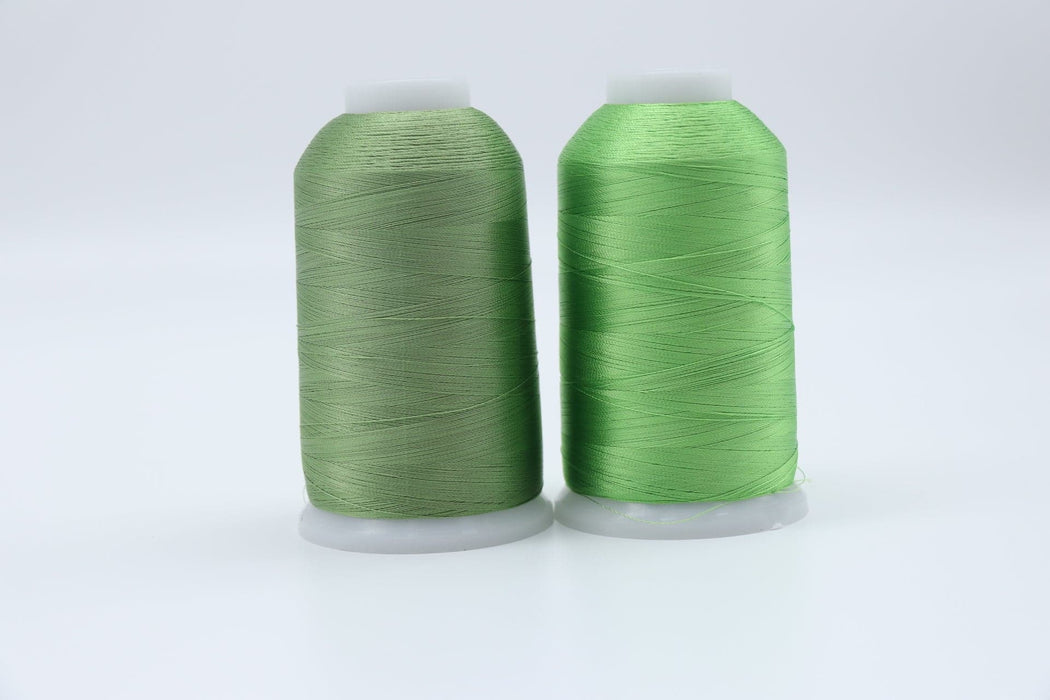 Artificial rayon embroidery thread