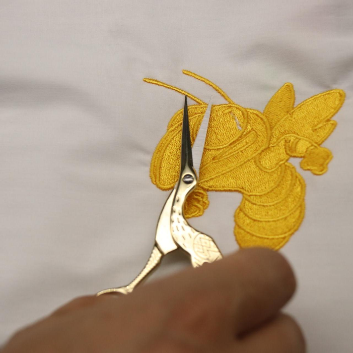 4.5" Large Gold Stork Embroidery Scissors